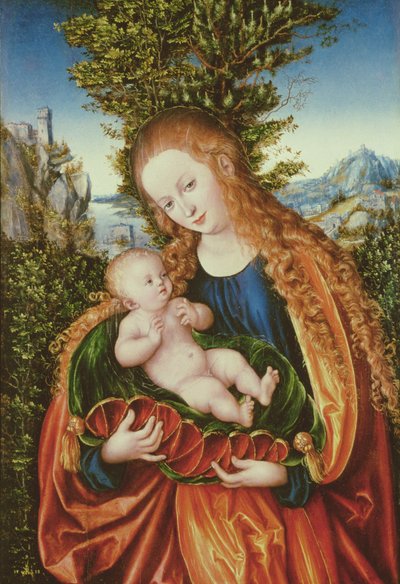 Virgen y Niño, 1518 de Lucas Cranach the Elder